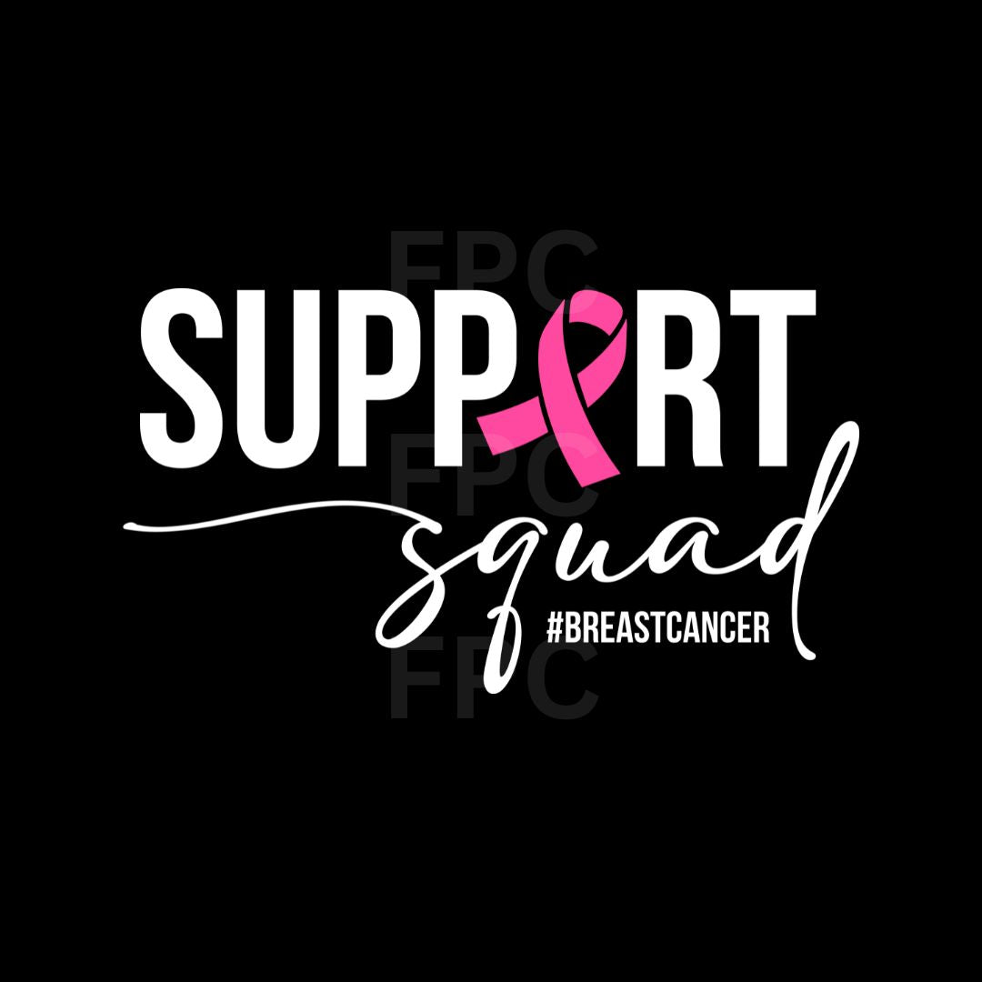 Support Squad #BreastCancer (White)