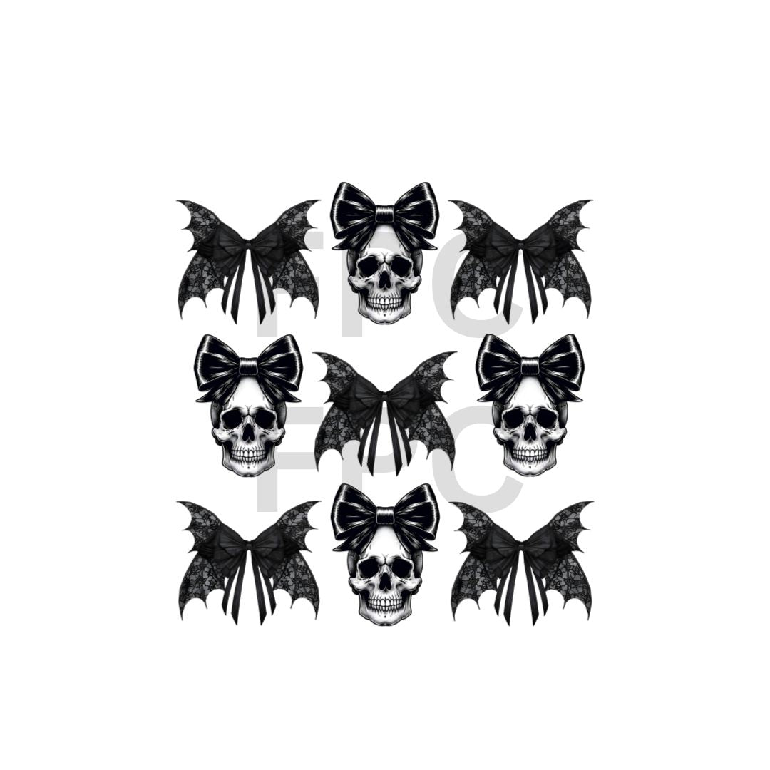 Black Bows Skulls