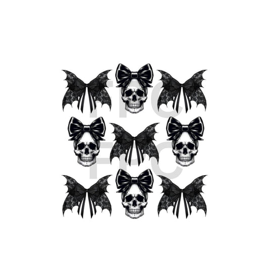 Black Bows Skulls