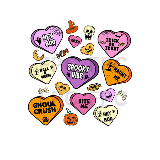 Halloween Candy Hearts