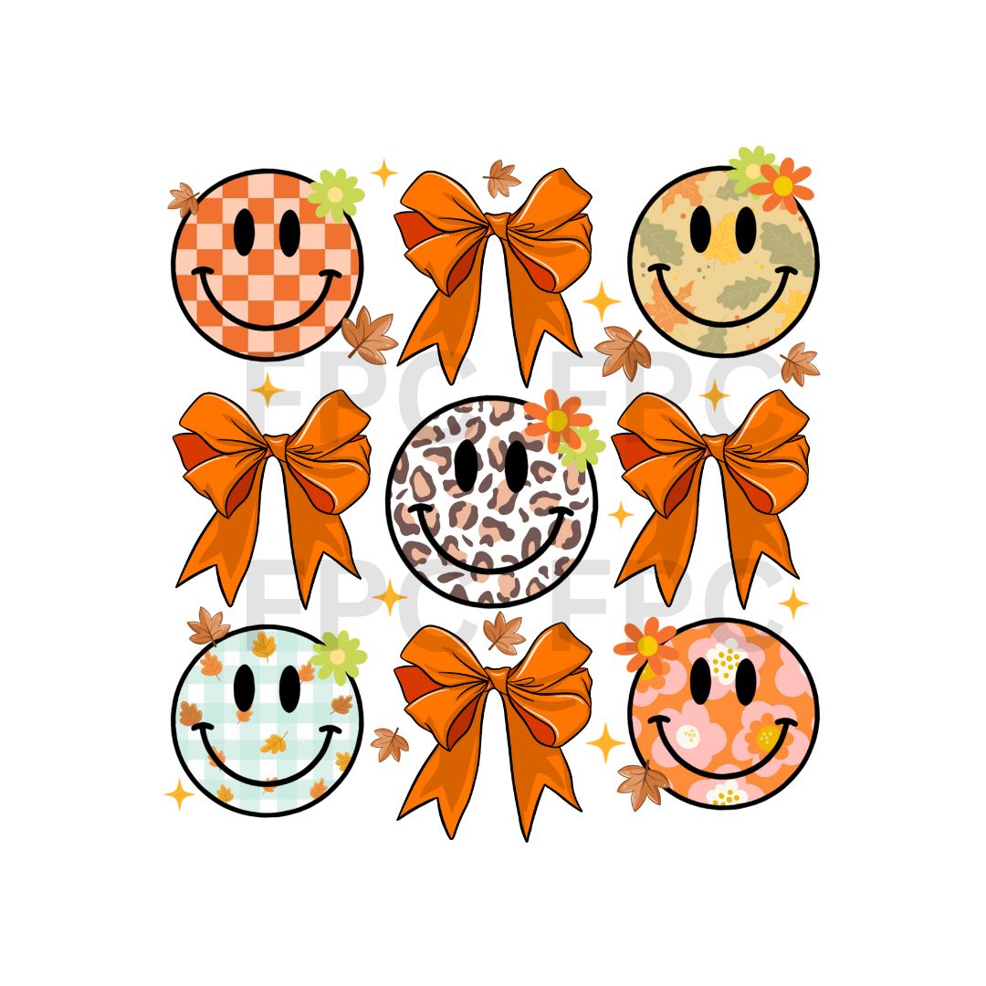 Halloween Bows and Smileys