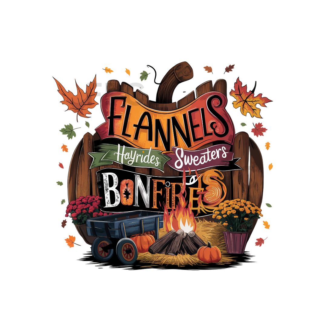 Flannels Hayrides Sweaters Bonfires