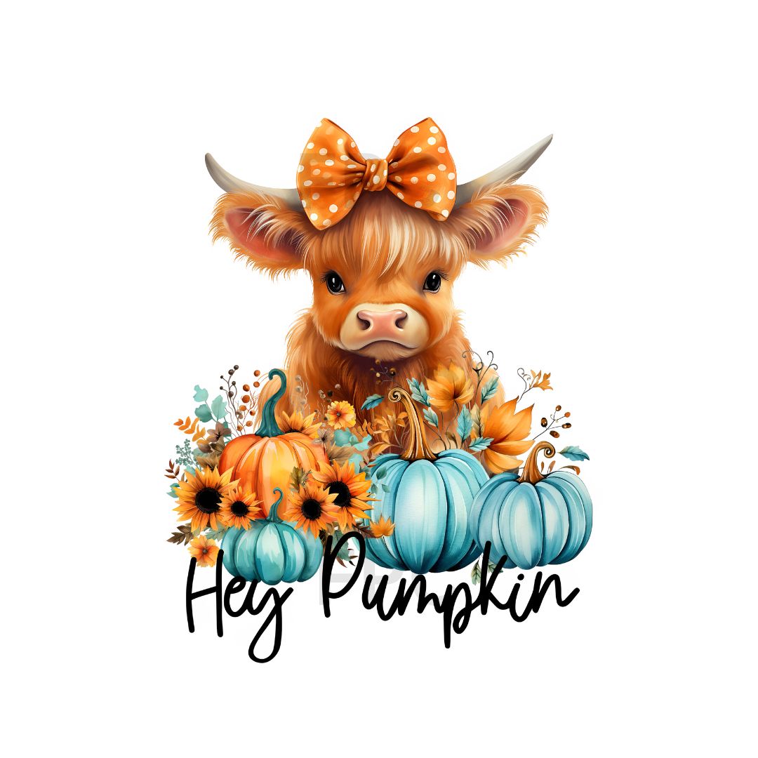 Hey Pumpkin Highland Cow