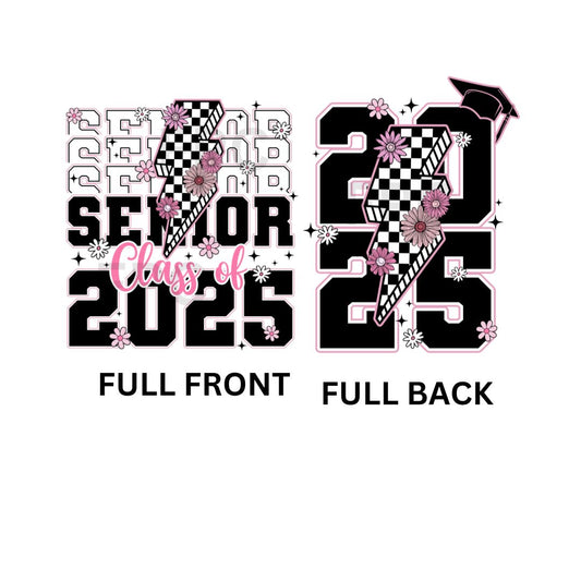 Stacked Senior 2025 (Full Font & Full Back Bundle)