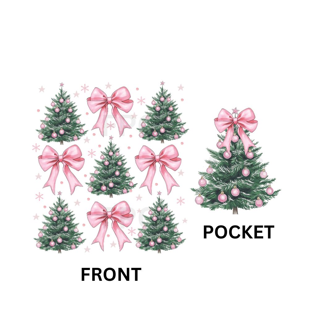 Christmas Trees and Bows (w/ Pocket)