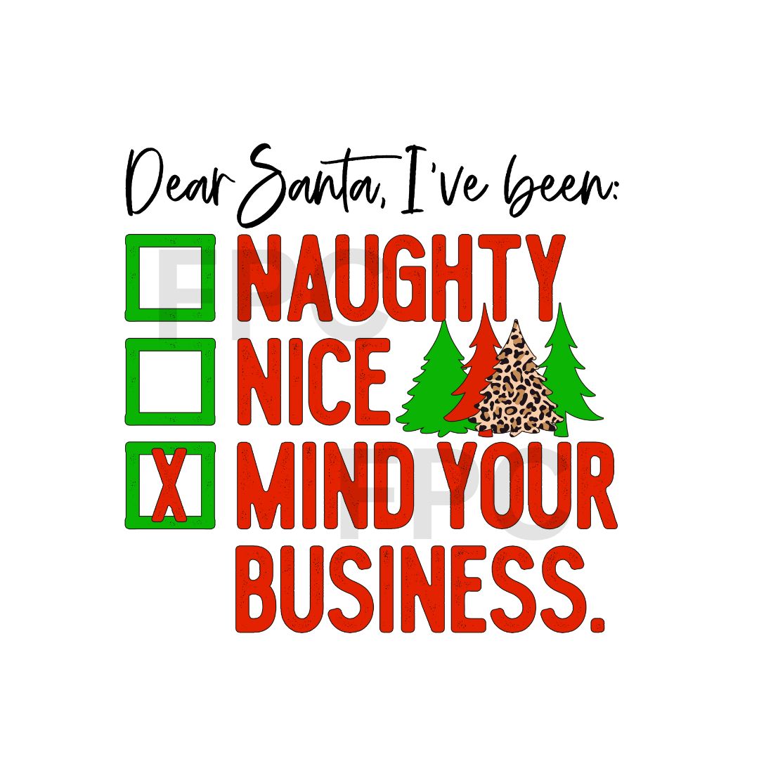 Naughty Nice Mind Your Business